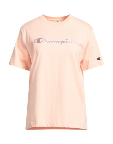 Champion Woman T-shirt Light Pink Size Xxl Cotton