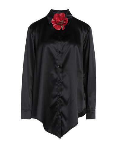 Haveone Woman Shirt Black Size S Polyester, Elastane