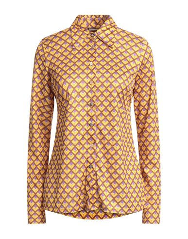 Maliparmi Malìparmi Woman Shirt Ocher Size 12 Polyester In Yellow
