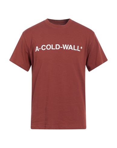 A-cold-wall* Man T-shirt Brick Red Size L Cotton