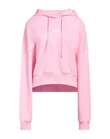 Shop Msgm Woman Sweatshirt Pink Size L Cotton