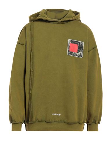 A-cold-wall* Man Sweatshirt Military Green Size M Cotton, Polyester, Elastane