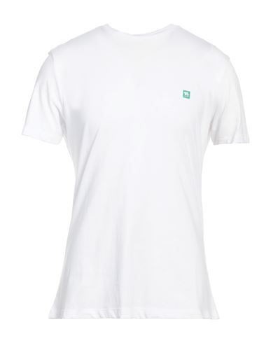 Shop Liu •jo Man Man T-shirt White Size L Cotton