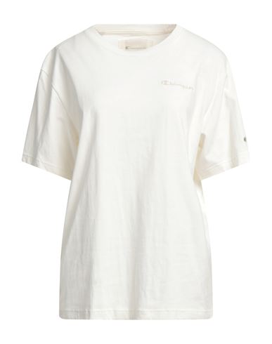 Champion Woman T-shirt Ivory Size Xl Cotton In White