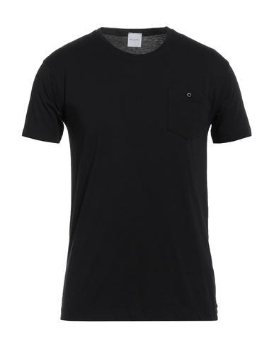 Stilosophy Man T-shirt Black Size M Cotton In Black
