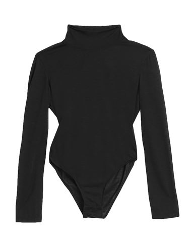 Ixos Woman Bodysuit Black Size 6 Lycra, Virgin Wool