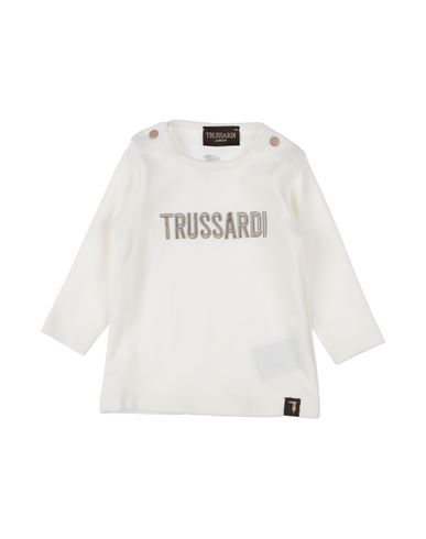 Trussardi Junior Babies'  Newborn Boy T-shirt White Size 3 Cotton