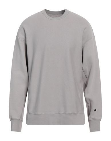 Champion Man Sweatshirt Light Grey Size L Cotton, Polyester