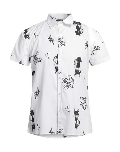 Shop Alessandro Dell'acqua Man Shirt White Size 16 ½ Cotton, Elastane