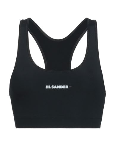 Jil Sander Woman Top Black Size L Polyamide, Elastane