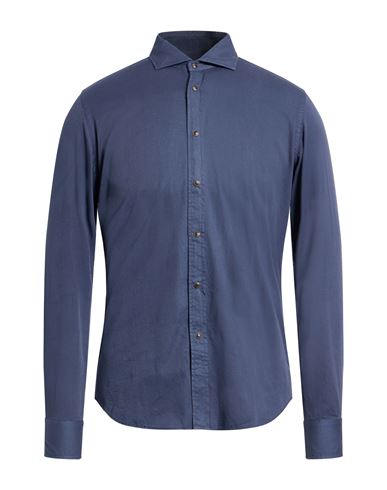 Xacus Man Shirt Slate Blue Size 15 ½ Cotton In Blue