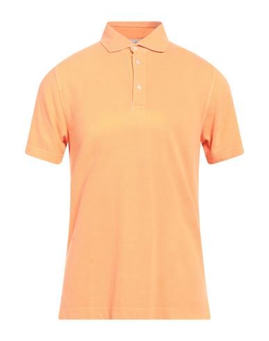 Drumohr Man Polo Shirt Orange Size S Cotton