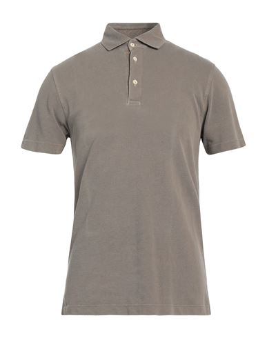 Drumohr Man Polo Shirt Khaki Size S Cotton In Beige