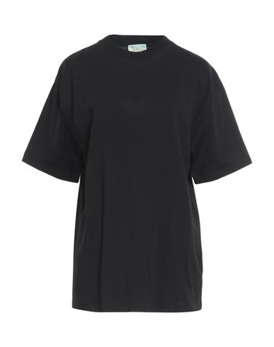 Aries Woman T-shirt Black Size 2 Cotton