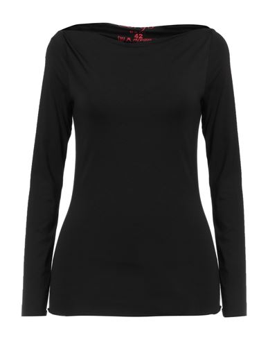 Co. Go Woman T-shirt Black Size L Viscose, Elastane