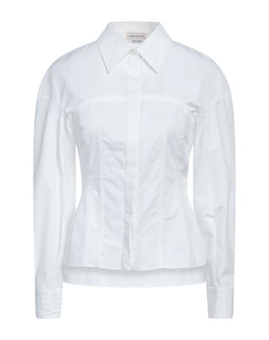 Alexander Mcqueen Woman Shirt White Size 6 Cotton