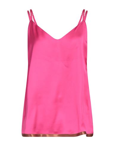 Dixie Woman Top Fuchsia Size L Viscose In Pink