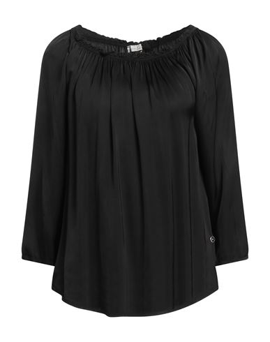 Just For You Woman Top Black Size S Viscose, Silk
