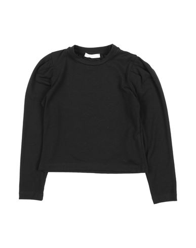 L:ú L:ú By Miss Grant Babies'  Toddler Girl T-shirt Black Size 4 Polyester, Viscose, Elastane