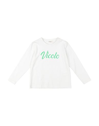 Vicolo Babies'  Toddler Girl T-shirt White Size 6 Cotton, Elastic Fibres