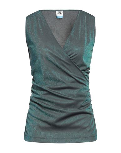 M Missoni Woman Top Deep Jade Size S Viscose, Polyester, Polyamide In Green