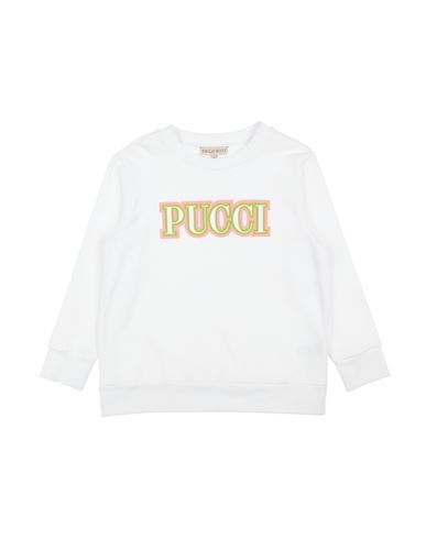 Emilio Pucci Babies'  Toddler Girl Sweatshirt White Size 6 Cotton