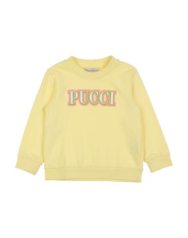 Emilio Pucci Babies'  Toddler Girl Sweatshirt Yellow Size 6 Cotton