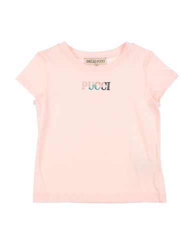 Shop Pucci Toddler Girl T-shirt Light Pink Size 6 Cotton
