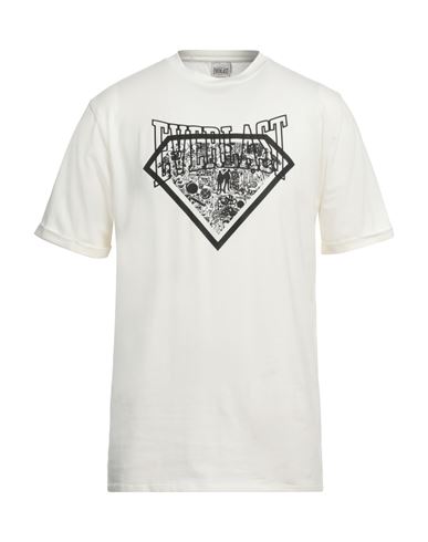 Shop Everlast Man T-shirt Ivory Size Xl Cotton, Elastane In White