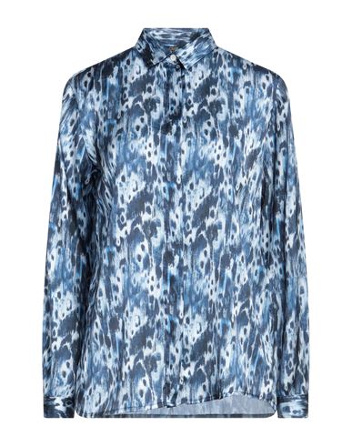 Cavalli Class Woman Shirt Blue Size Xl Viscose