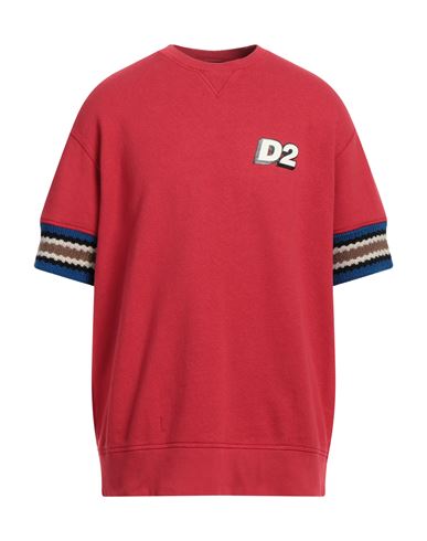Dsquared2 Man Sweatshirt Red Size S Cotton, Elastane