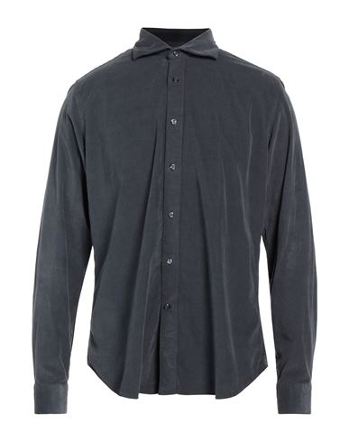 Tintoria Mattei 954 Man Shirt Lead Size 15 Cotton, Elastane In Grey
