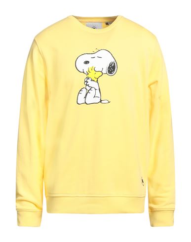 Moaconcept Man Sweatshirt Yellow Size S Cotton, Polyamide