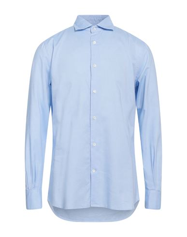 Glanshirt Man Shirt Sky Blue Size 17 ½ Cotton