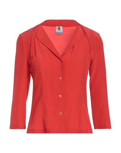 M Missoni Woman Shirt Red Size 10 Silk