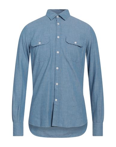 Glanshirt Man Shirt Sky Blue Size 15 ½ Cotton