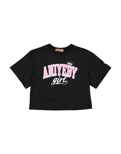 Aniye By Babies'  Toddler Girl T-shirt Black Size 6 Cotton