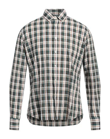 Xacus Man Shirt Dark Green Size 15 ¾ Cotton, Linen