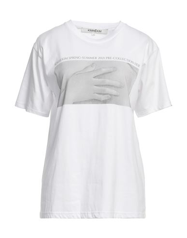 Kimhēkim Kimhekim Woman T-shirt White Size M Cotton