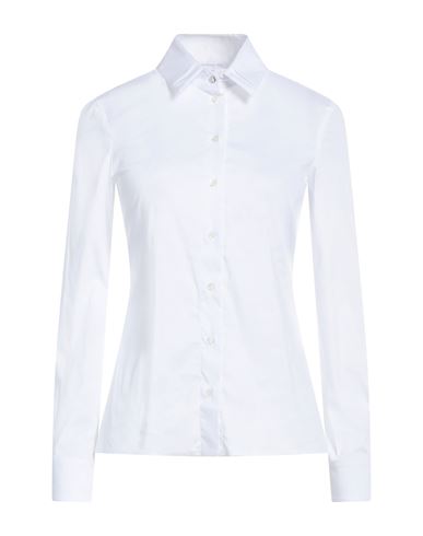 Patrizia Pepe Woman Shirt White Size 8 Cotton, Polyamide, Elastane