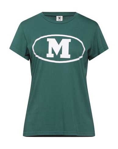 M Missoni Woman T-shirt Dark Green Size S Cotton