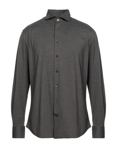 Traiano Man Shirt Dove Grey Size 15 ¾ Polyamide, Elastane