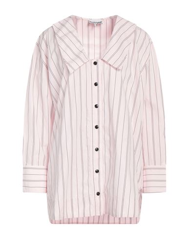 Ganni Woman Shirt Light Pink Size 6 Organic Cotton