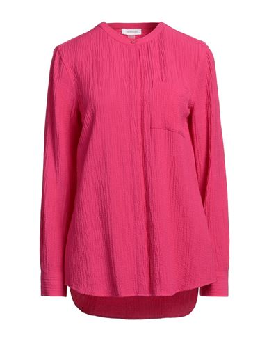 Calvin Klein Woman Shirt Fuchsia Size M Viscose, Polyester, Elastane In Pink