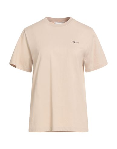 Coperni Woman T-shirt Beige Size S Cotton