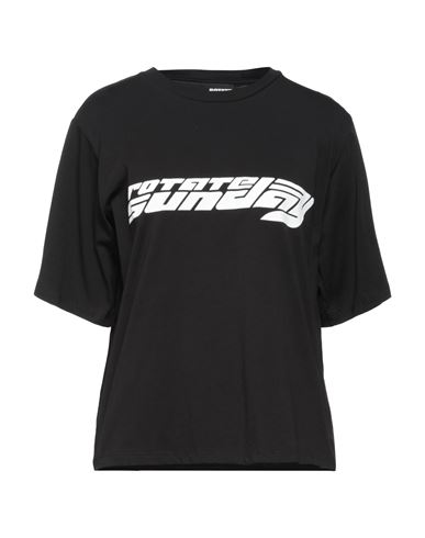 Rotate Birger Christensen Woman T-shirt Black Size S Organic Cotton