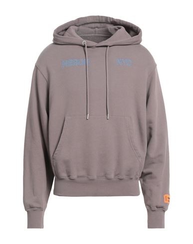 Heron Preston Man Sweatshirt Dove grey Cotton, Elastane, Polyester Cover