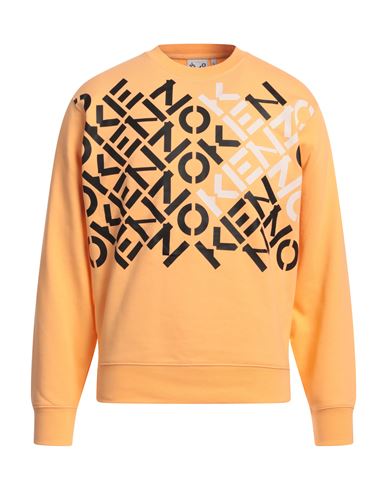 Kenzo Cotton Blend Sweatshirt In Orange