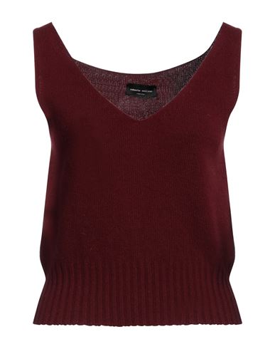 Roberto Collina Woman Top Brick Red Size M Wool, Cashmere In Burgundy