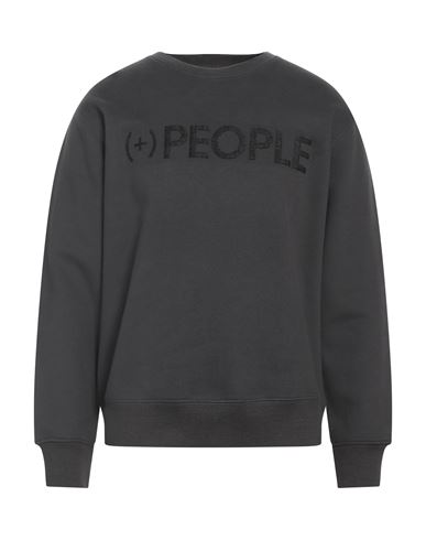 People (+)  Man Sweatshirt Lead Size L Cotton, Polyester In Grey